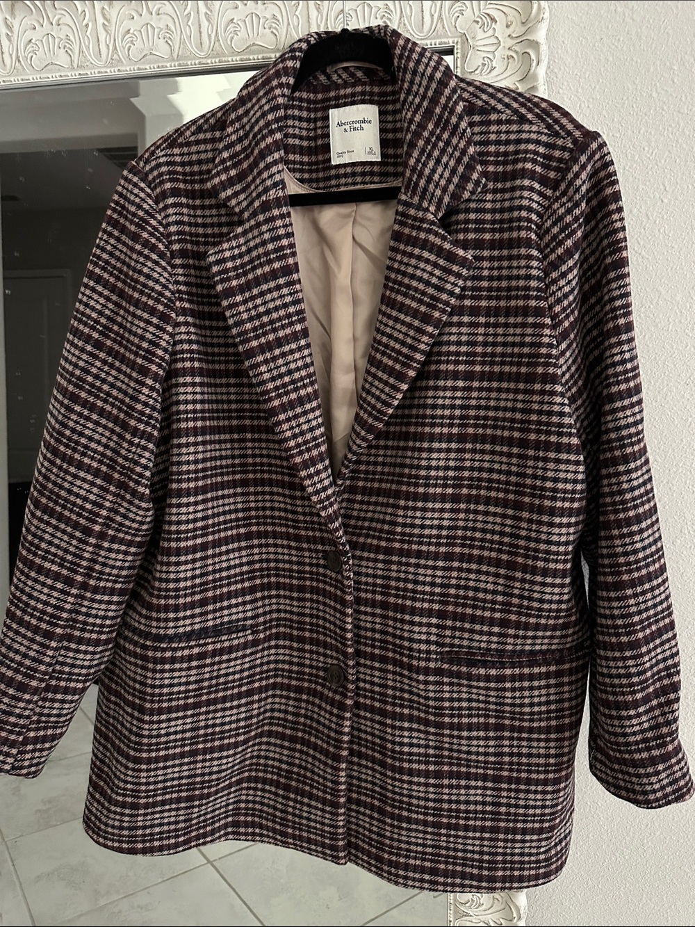 Abercrombie Plaid Jacket Coat